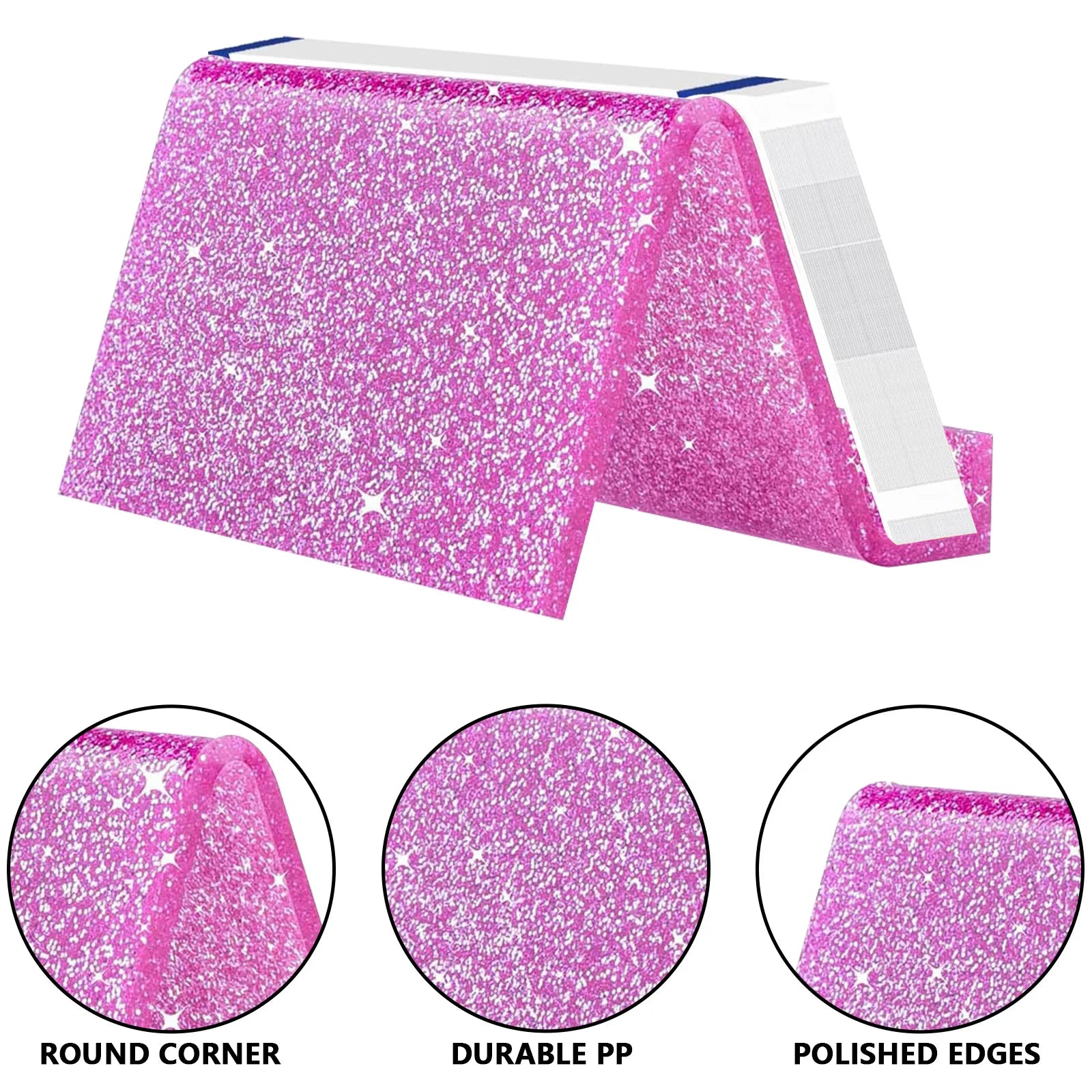Business Card Holder Organizer Acrylic Glitter Color Card Stand Office Desk Card Storage Display Shelf Office Tabletop Accessory