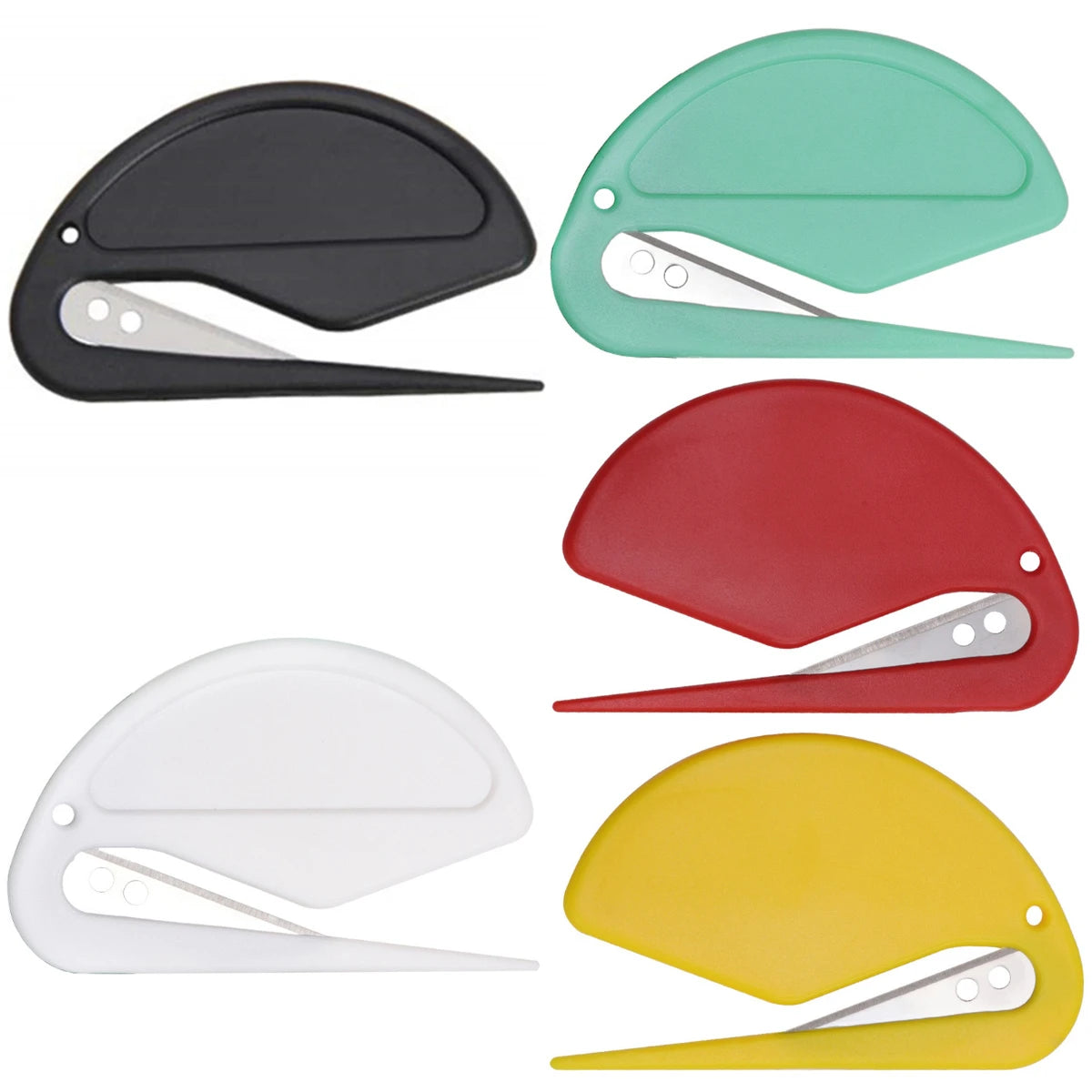 1pc Mini Plastic Letter Opener Sharp Mail Envelope Opener Safety Papers Cutter Office school supplies Accessories Wholesale